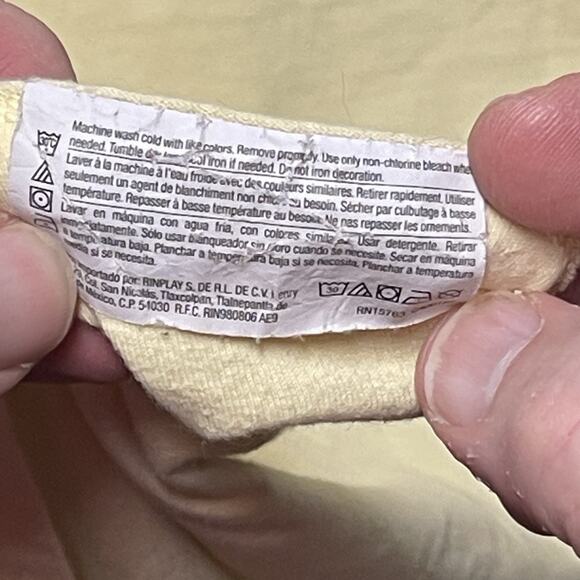 Champion Mens T-Shirt Size 2XL Yellow Short Sleeve Crewneck - Picture 3 of 8